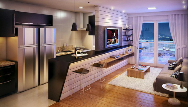 Chiêm ngưỡng những thiết kế bếp đẹp và hiện đại cho nhà chung cư - Ảnh 2.