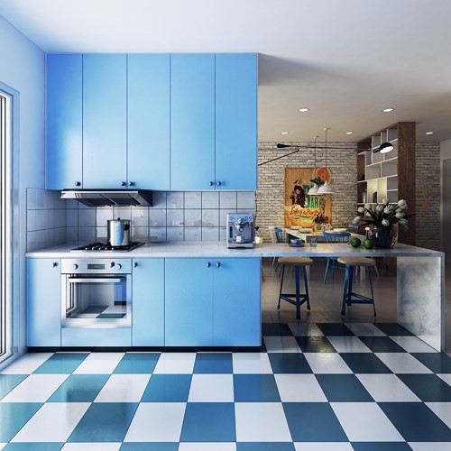 Ngắm phòng bếp được thiết kế lung linh với màu xanh dương - Ảnh 9.